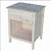 International Concepts Unfinished 1-Drawer Nightstand