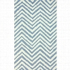 Nuloom 9' x 12' Hand Hooked Cora Area Rug in Light Blue
