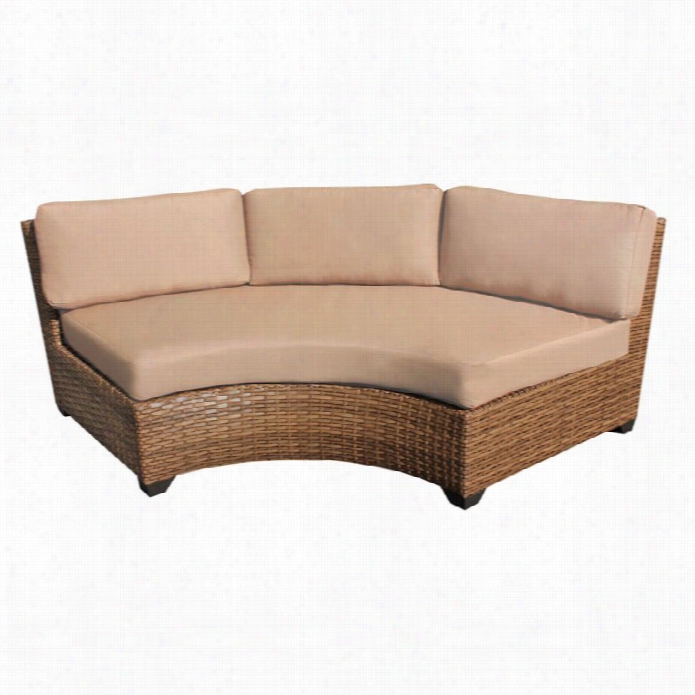 Tkc Laguna Curved Outdoor Wicker Chair In Wheat