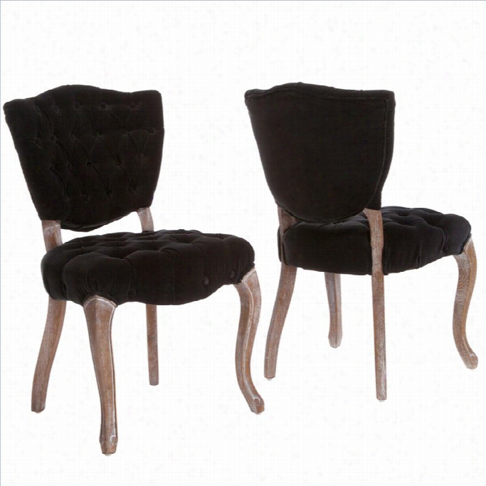 Trent Home Chandler Dining Chairs In B Lack (set Of 2)