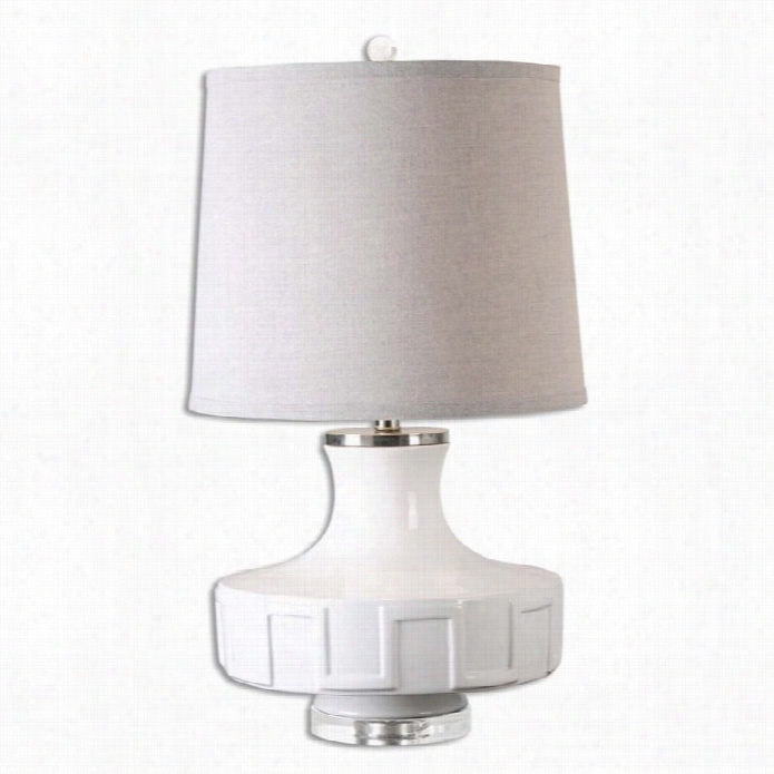 Uttermost Calvenzano Gloss Whitetable Lamp