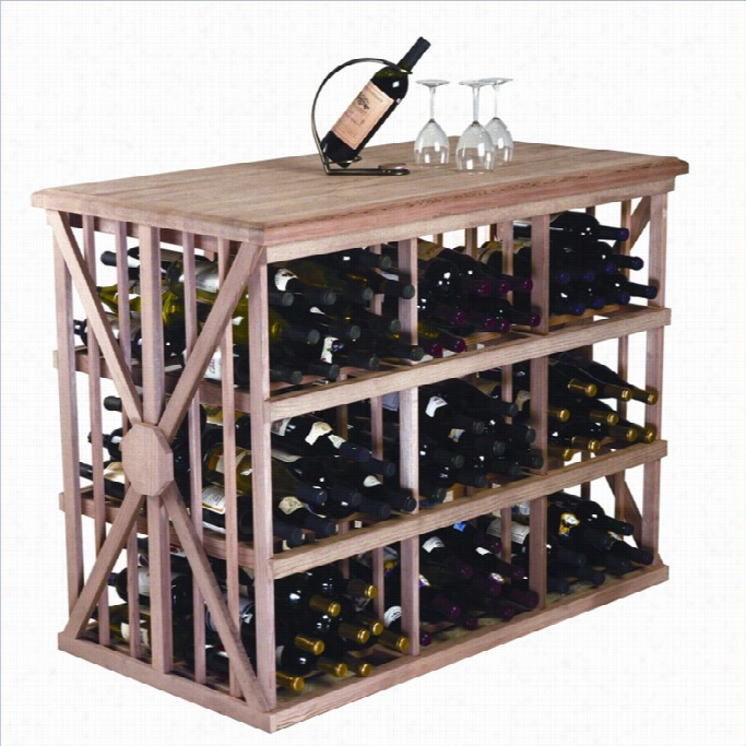 Wine Cellar Innovations 37 Redsood Bin Storage Wine Tasting Table