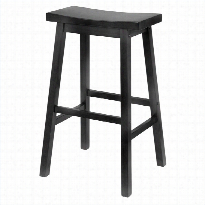 Winsome 29 Bar Saddle Stool N Black