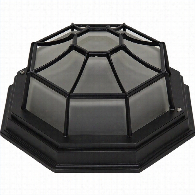 Yosemite Hom Decor 1 Light Exterior Flushm Ount In Oil Rubbed Bronze