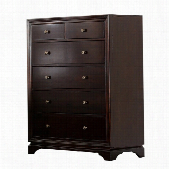 Abbyson Living Capriva 5 Drawer Chest In Brown