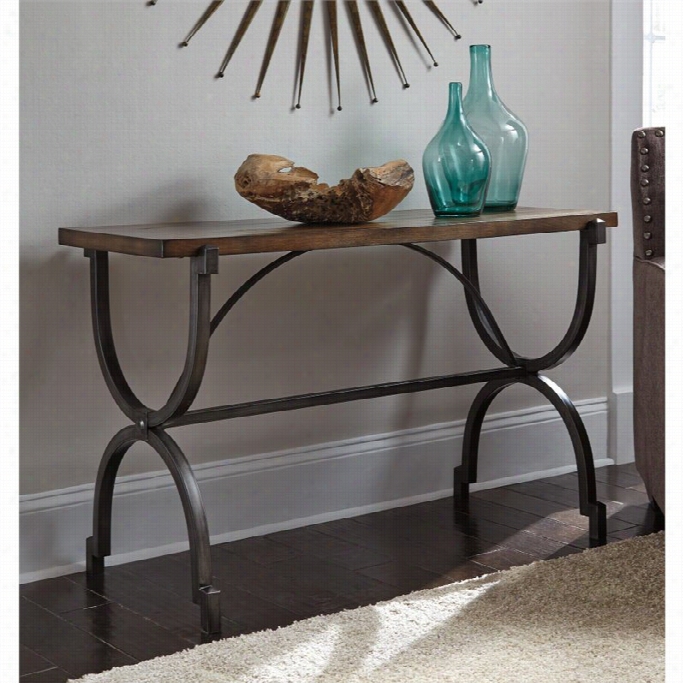 Ashley Baybrin Sofa Table In  Rustic Brown