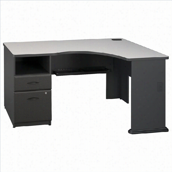 Bush Bbf Series A Corner Desk In Slate