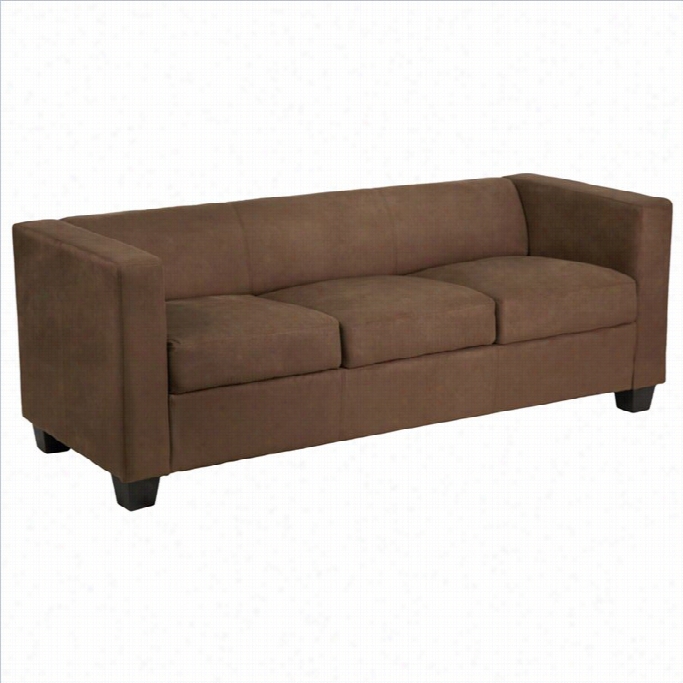 Flash Furniture Prestige Series Sofa In Chocolate Brown
