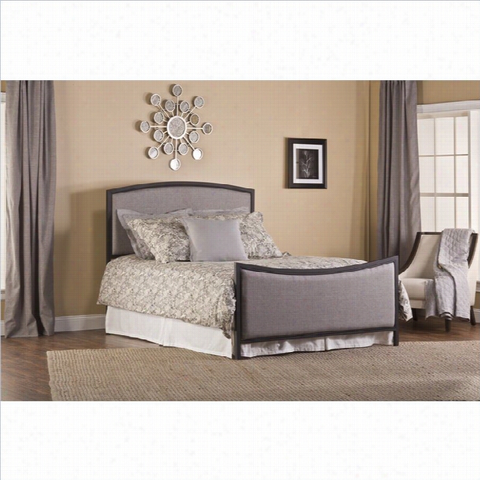 Hillsdale Bayside Upholstered Bed In Gray And Black-full