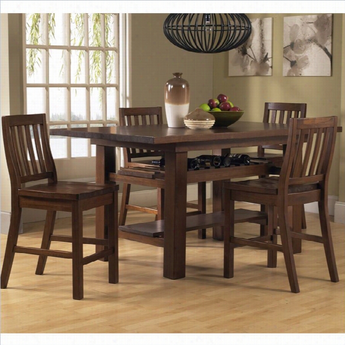 Hillsdle Outback 5 Piece Counter Height Dining Set