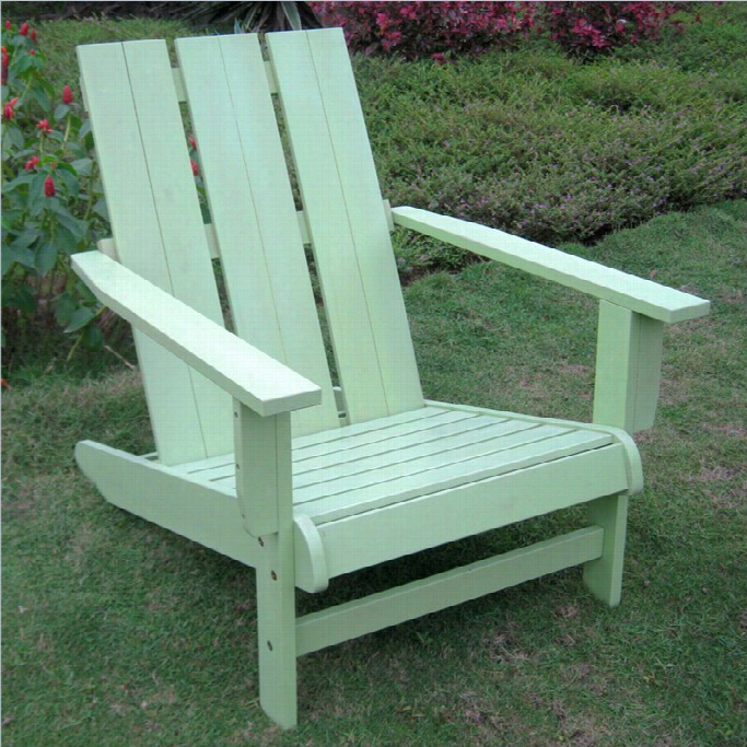 International Caravan Royal Fji Large Adiron Dack Patio Chair In Mint