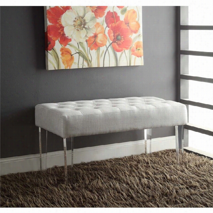 Lnion Ella Living Room Bench In White