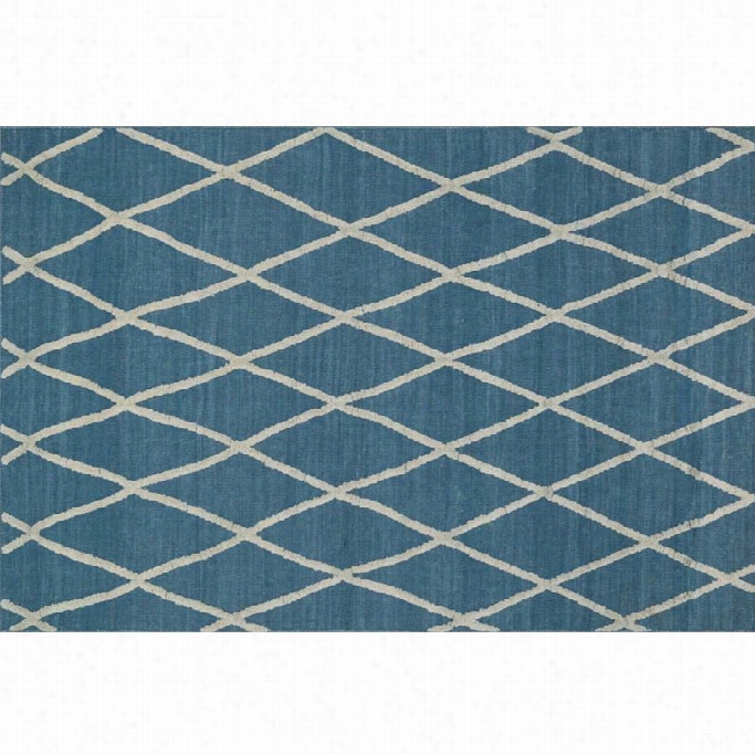 Loloi Adler 5' X 7'6 Hand Woen Wool Rug Inn Azure