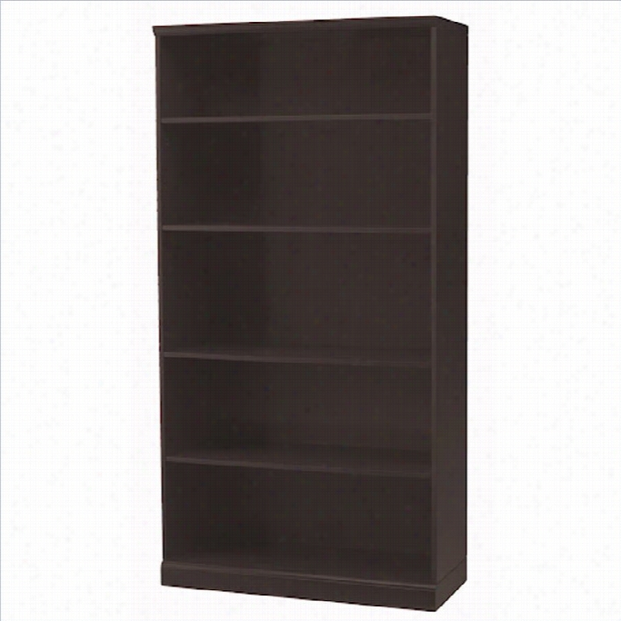 Mayline Sorrento 5 Shelf Bookcase In Espresso