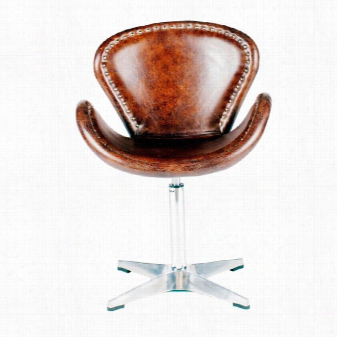 Moe's Brighton Upholstereed Egg Chair In Brown