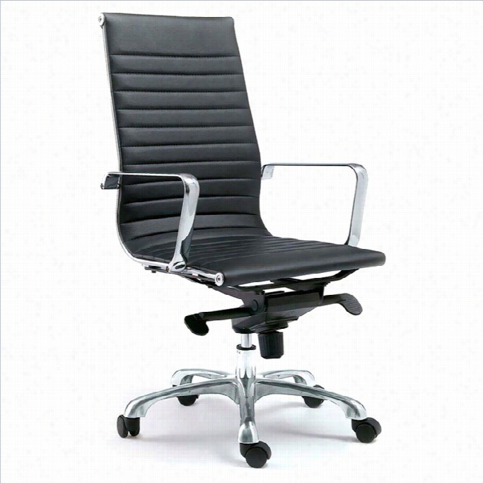 Moe's Omega Hig Bac Office Chair In Black