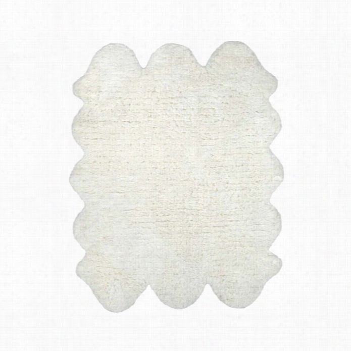 Nuloom 4' 9 X 6'  Hand Tufted Sexto Pelt Ufx Sheepskin Rug In Natural