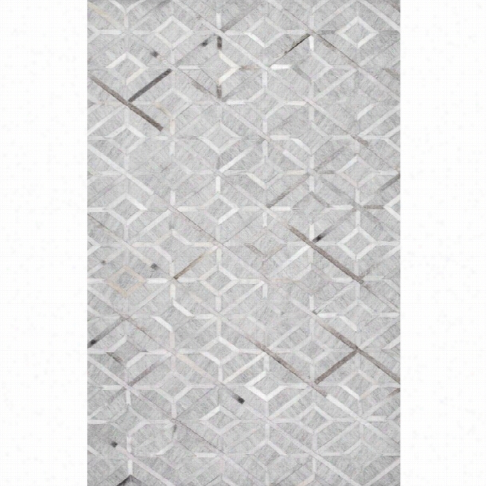 Nuloom 5' X 8' Handmade Cowhide Chanda Rug In Gray