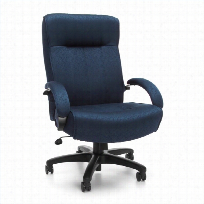 Ofm Big And  Tall Executive High-back Office Chair In Navy