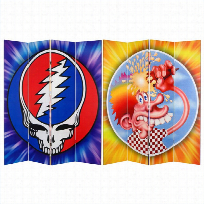 Oriental Grateful Dead Steal Your Face Room Divider