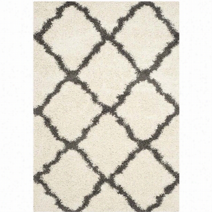 Safavieh Dallas Shag Ivory  Shag Rug - 6' X 9'