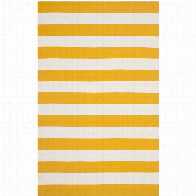 Safavieh Montauk Yellow Contemporary Rug - 6' X 9'