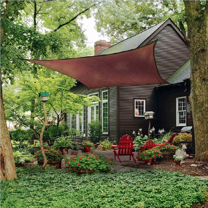 Shelterlogic Shadelogic 16' Square Sun Shade Sail In Terracotta