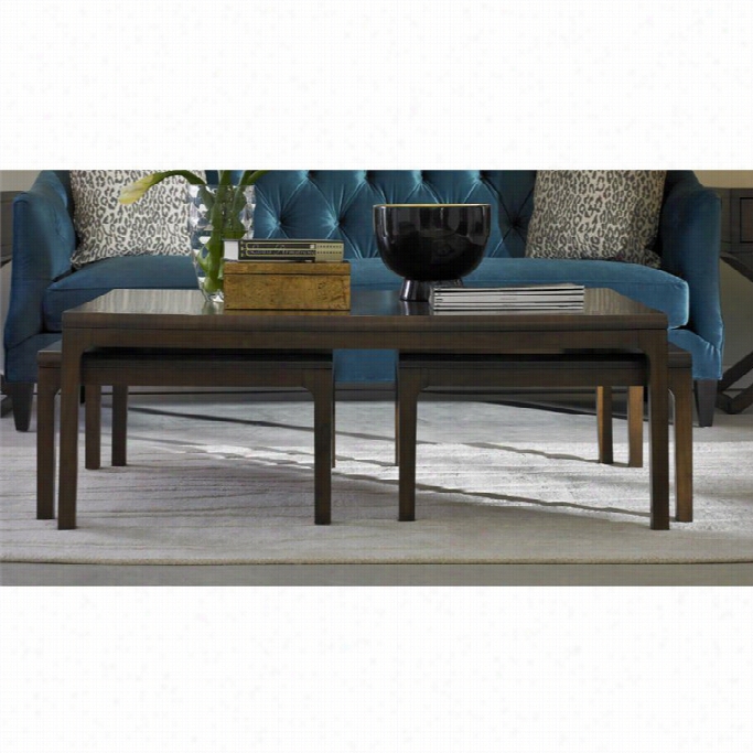 Somerton Improv B 3 Piece Nesting Cpffee Table Set In Rich Walnut