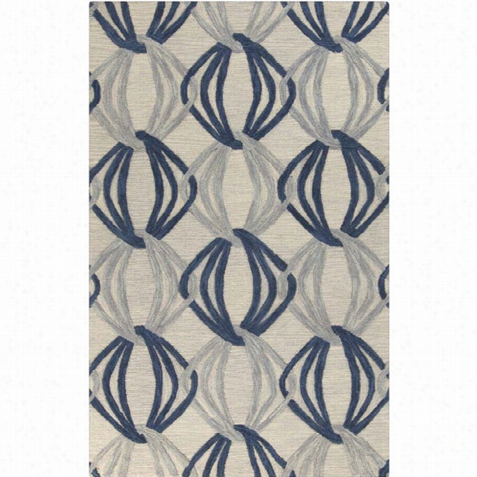 Surya Dream 2' X 3' Hand Tufted Wool Rug In Blue And Gray