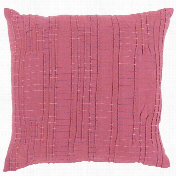 Surya Keaton Down Fill 22 Square Pillow In Pink