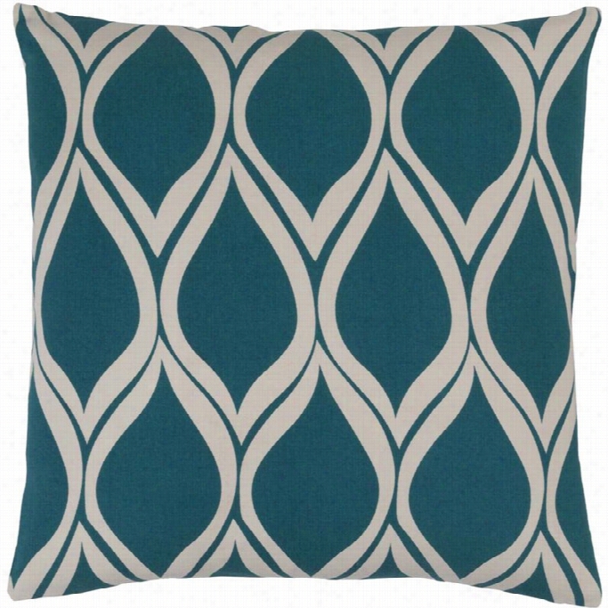 Surya Somerset Down Fill 2 Square Pillow In Teal