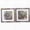 Uttermost Sublime Truth Framed Floral Art in Distressed Brown (Set of 2)