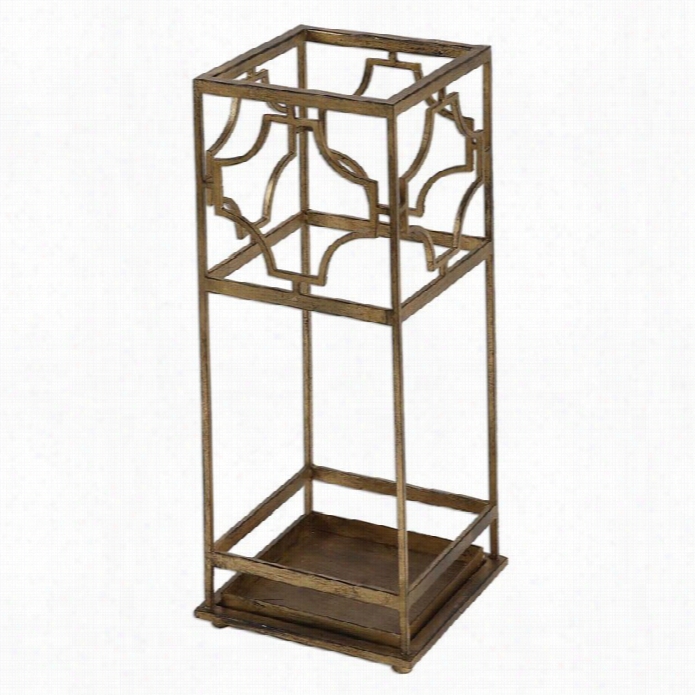 Uttermost Genell Gold Iron Umbrella Stand