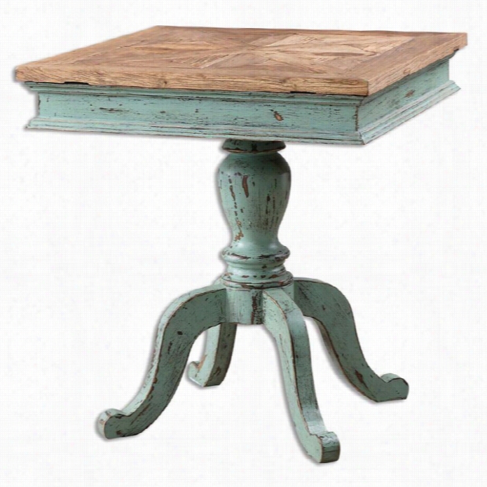 Uttermost Keyton Pedestal Accent Table