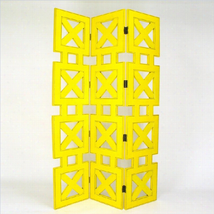 Wayborn Hunter Room Divider In Yellow