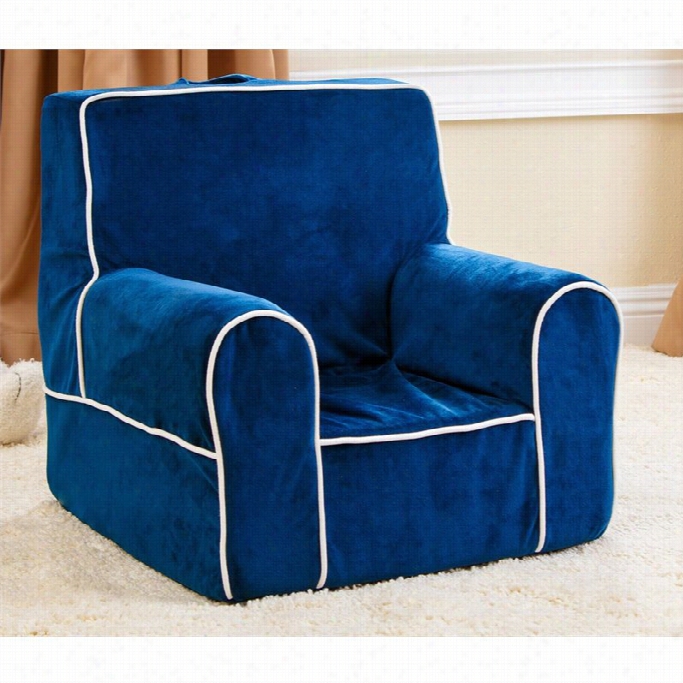 Abbyson Living Kids Baby's 1st Fabric Armchair In Navy Blue