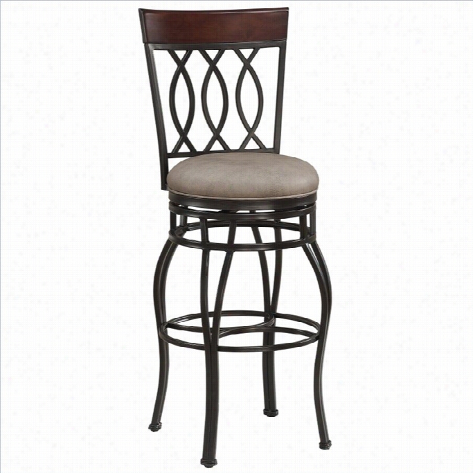 Ameican Heritagebella 25 Counter Stool In Aged Sienna And Camel