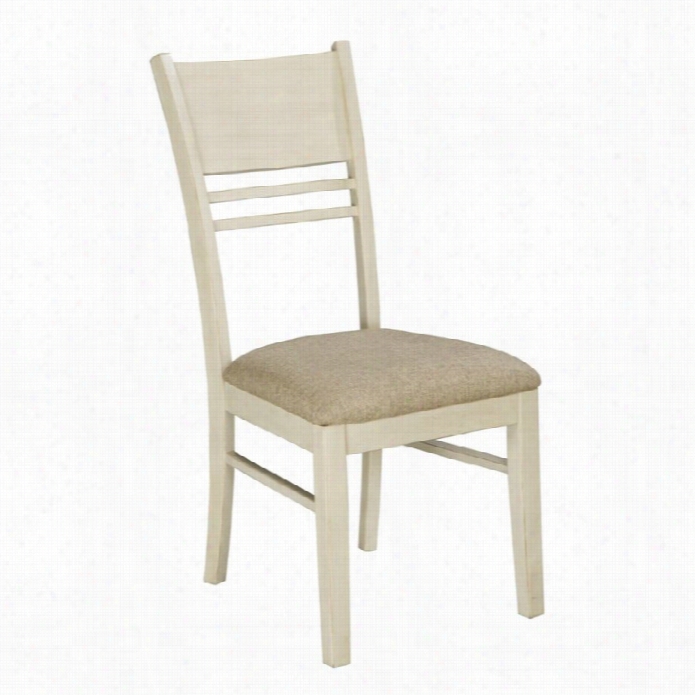 Ashley Arrowtown Upholstered Dining  Chair In White