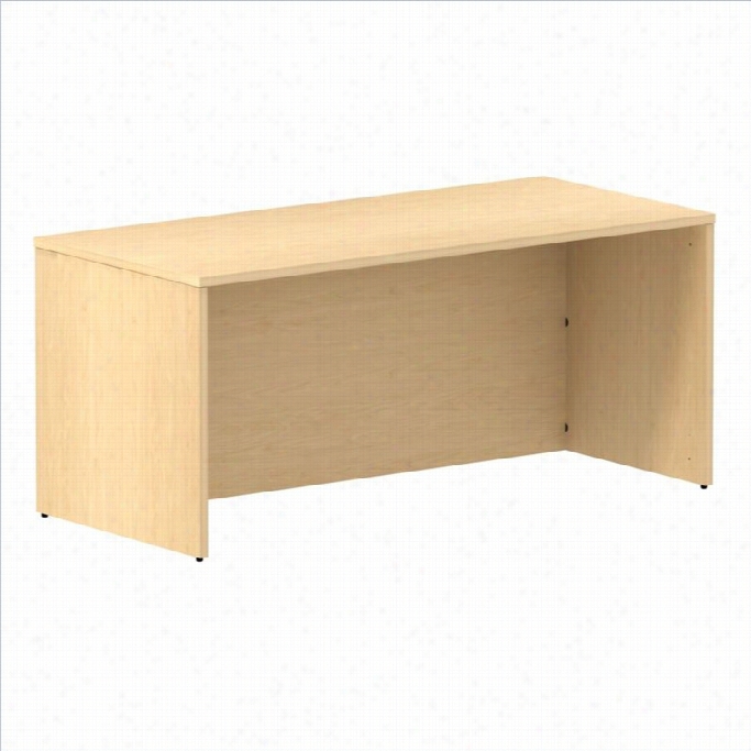 Bush Bbf 300 Series 66w X 30d Shell Desk Kit In Natural Maple