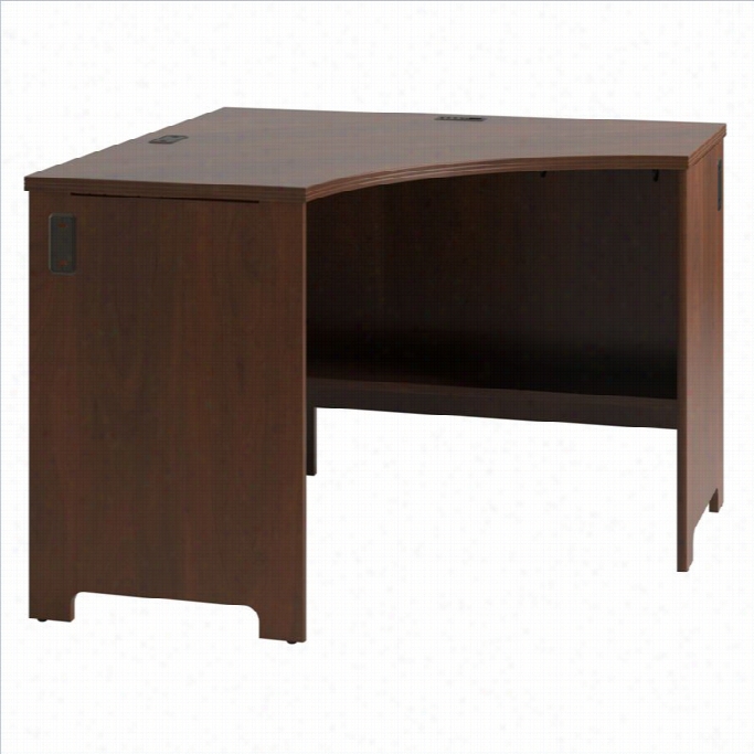 Bush Envoy 42 Corner Computer Desk In Hansen Cherry Finish