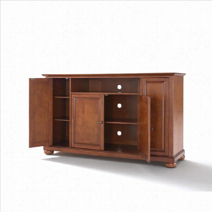 Crosley Furniture Lexandria 60 Tv Stand In Classic Cherry Finish