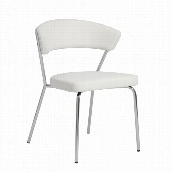 Eurostyle Draco Dining Chair In White