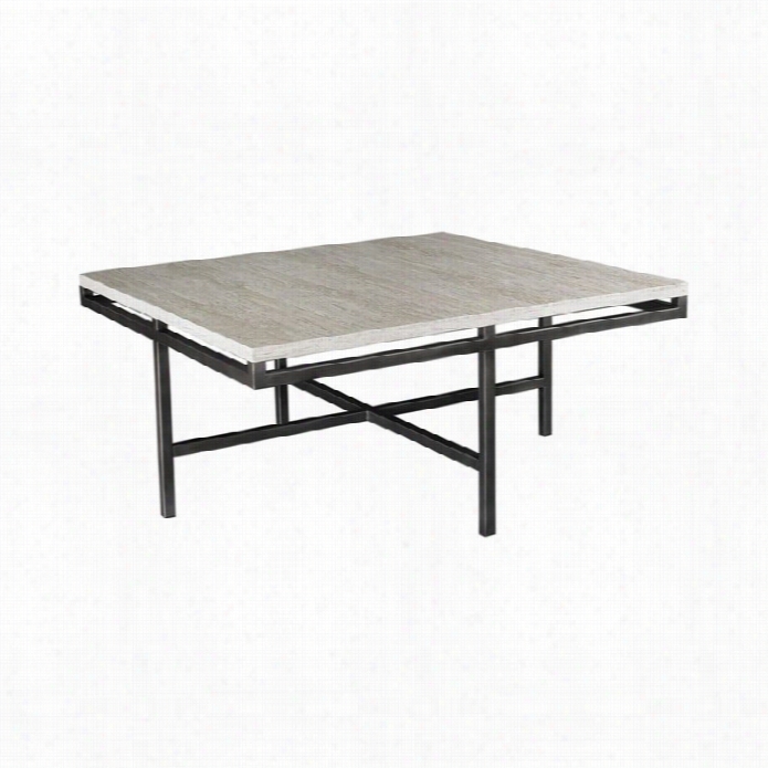 Hammary East Park Square Cocktail Table In Gunmetal