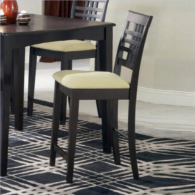 Hillsdale Tiburon 24 Counter Stool In  Dark Brown Espresso (set Of 2)