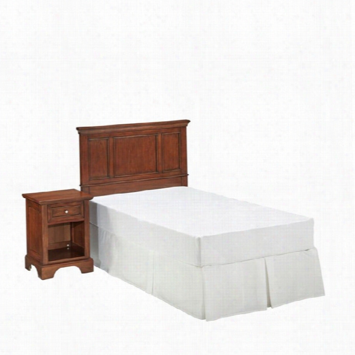 Home Styles Chesapeake Twin Hadboard 2 Piece Bedroom Set In Cherry