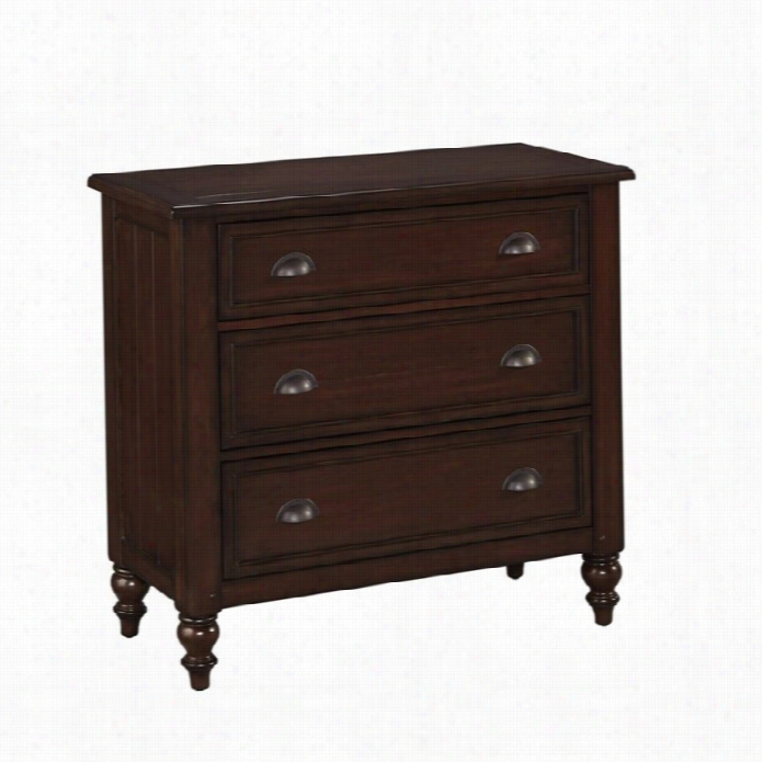 Home Styles Country Comfort 3 Drawer Chest In Aged Bourbon