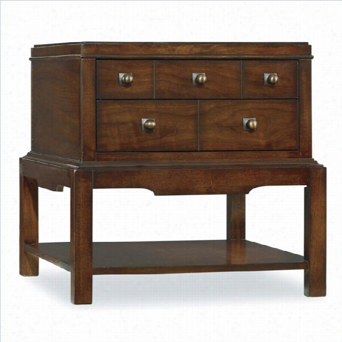 Hooker Furniture Palisade 2-drawer End Table In Walnut