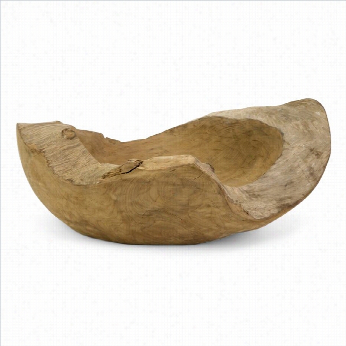 Imax Crporation Macaque Lrage Teakwood Bowl