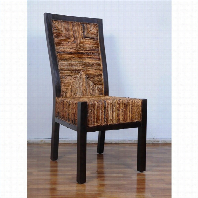 International Caravan Bali Dallas Woven Abaca Dining C Hair