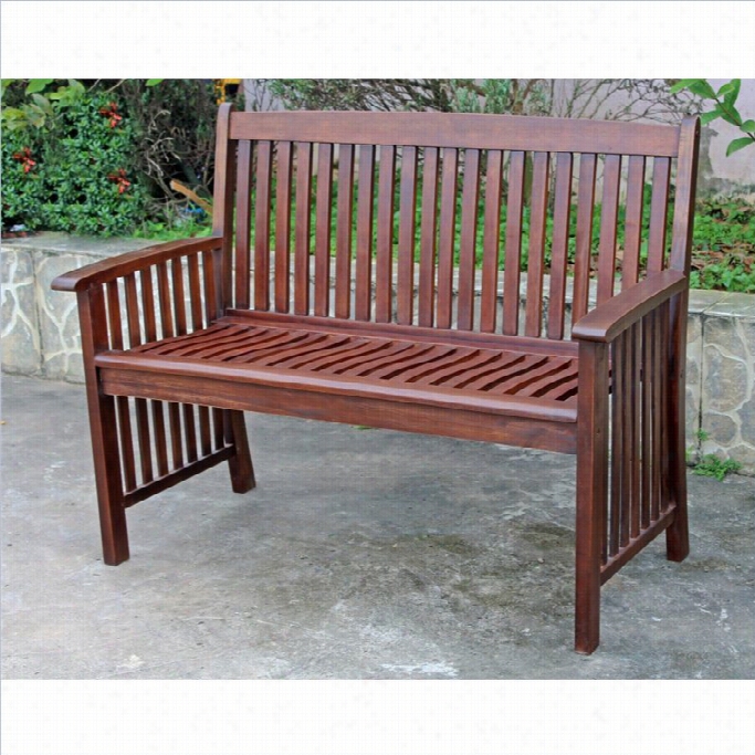 International Caravan Highland Acaccia Palmdale 2-srater Patio Garden Bench